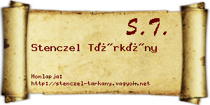 Stenczel Tárkány névjegykártya